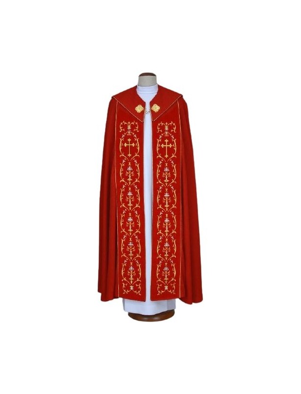 Embroidered red cope (68)