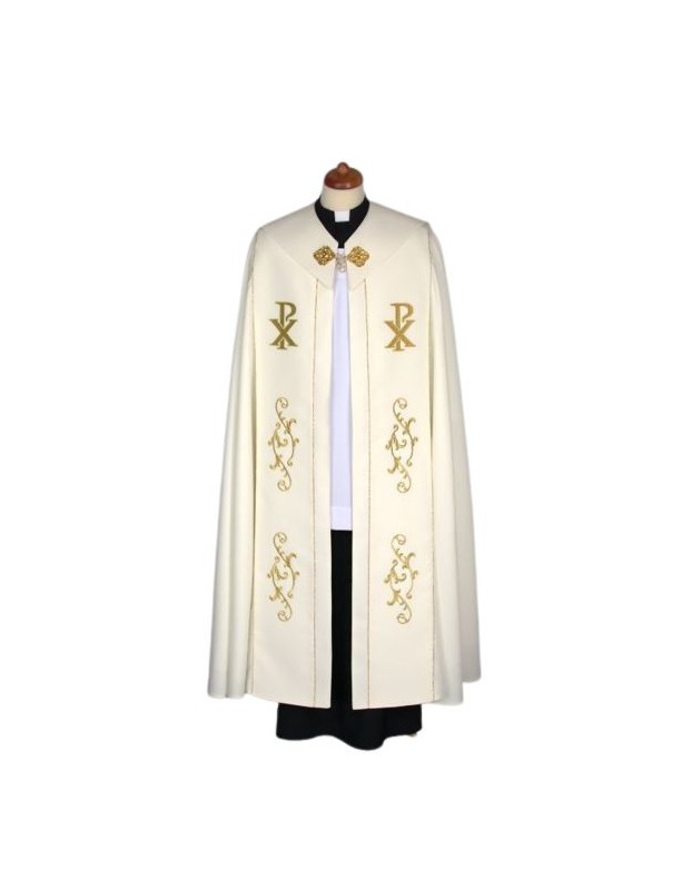 Kapa ecru haftowana - IHS