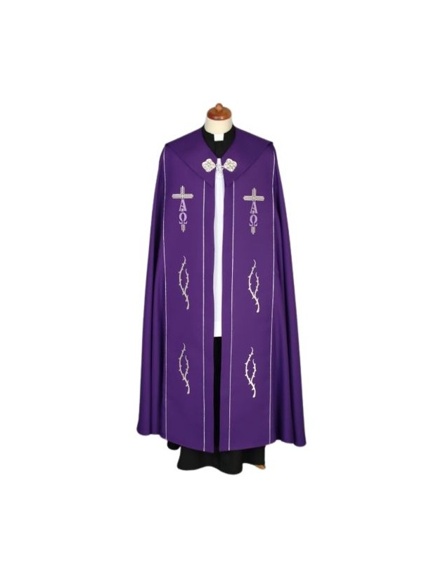 Cape with Purple Alpha and Omega embroidered (72)