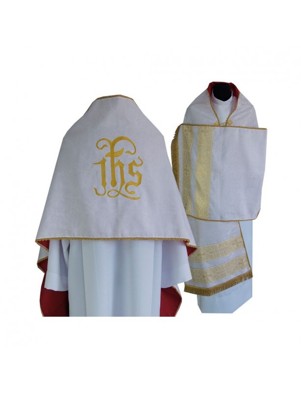 Bestickter liturgischer IHS-Schleier