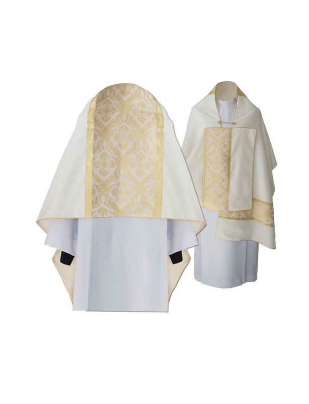 Liturgijski veo, tkanina s pletenim zlatnim nitima (14)