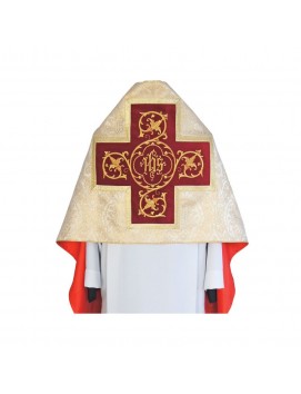 Welon liturgiczny - wzór złoty IHS