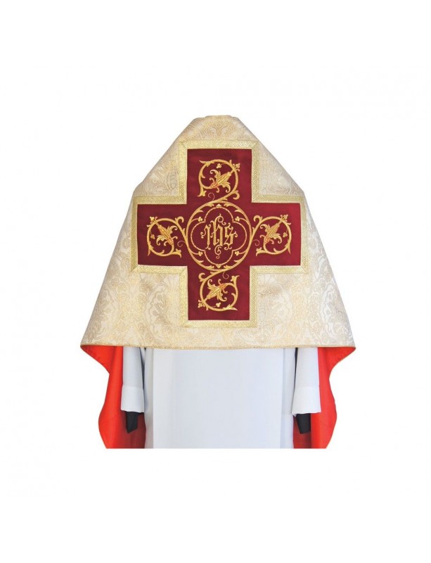 Voile liturgique - motif or IHS