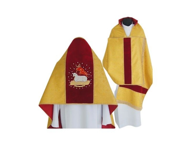 Liturgický závoj z brokátu - velikonoční motiv