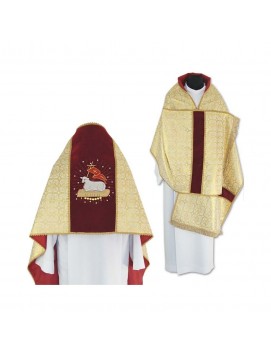 Voile liturgique avec doublure et glands