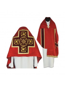 Văl liturgic roșu cu ciucuri (41)