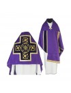 Liturgical veil purple with tassels (42)