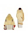 Embroidered liturgical veil, gold brocade (43)