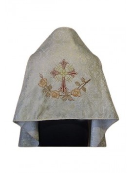Embroidered veil - brocade fabric (14)