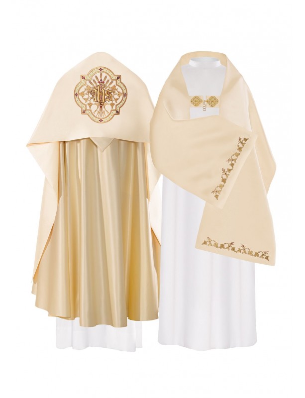 Welon liturgiczny IHS haftowany