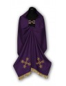 Embroidered veil purple