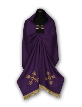 Embroidered veil purple
