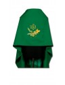 Embroidered veil green IHS