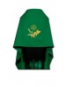 Voile brodé vert IHS