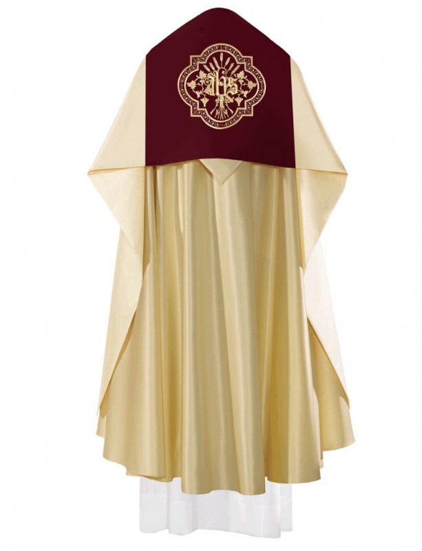 Bestickter liturgischer IHS-Schleier