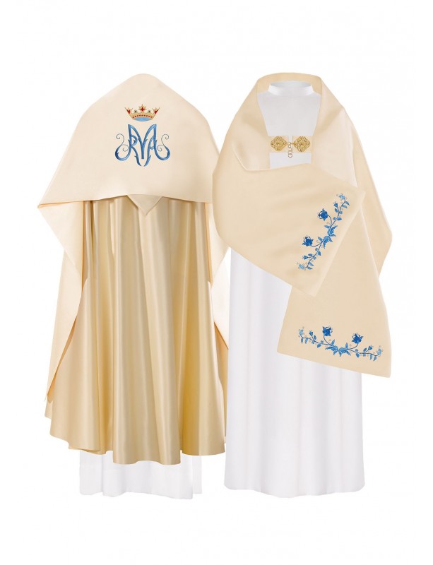 Embroidered Marian liturgical veil (19)