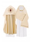 Liturgical veil - Heart of Jesus embroidered (21)