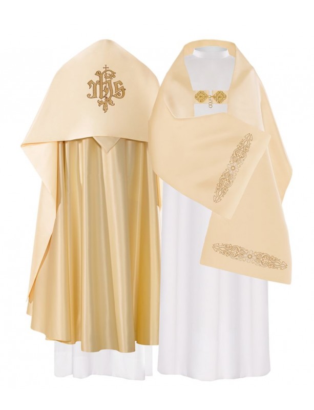 Liturgical veil IHS embroidered (23)