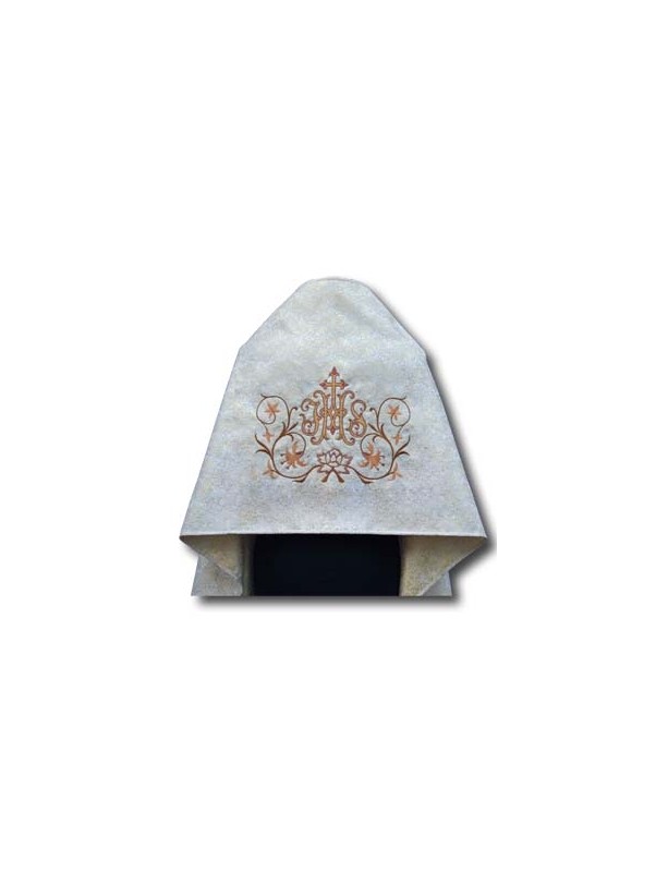 Voile richement brodé IHS