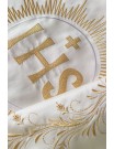 Liturgical satin veil - gold IHS (35)