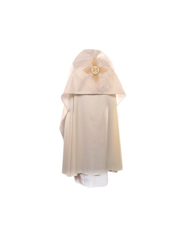 Liturgical shoulder veil ecru/gold (44)