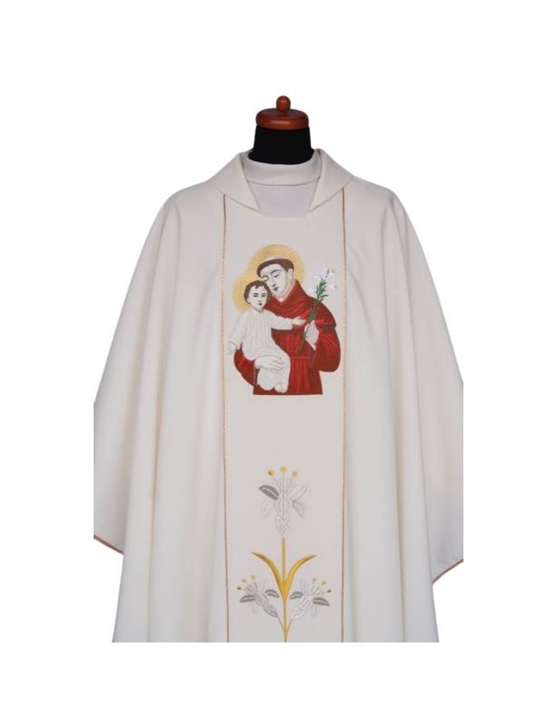 Chasuble brodée - Saint Antoine de Padoue