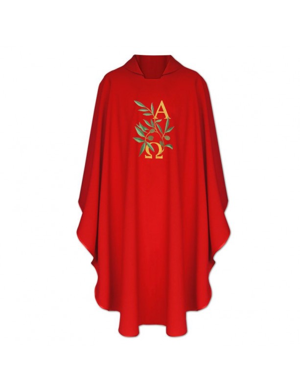 Casula Alpha Omega+paillettes (colori liturgici)