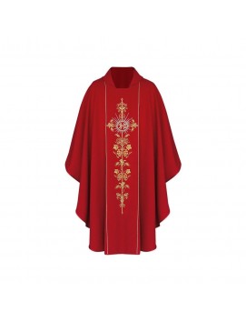 Gothic chasuble IHS - liturgical colors (1)