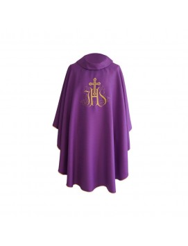 Gothic chasuble IHS- liturgical colors (6)
