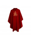 Gothic chasuble IHS- liturgical colors (6)
