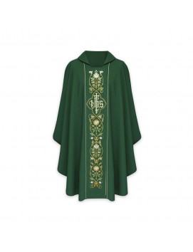 Gothic IHS chasuble - liturgical colors (15)