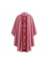 Gothic chasuble IHS jacquard - liturgical colors (16)