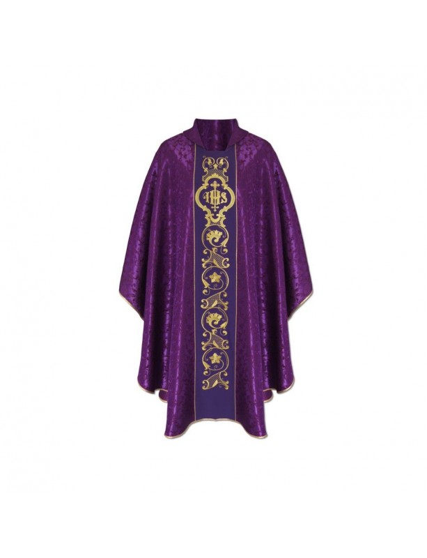 Ornat gotycki IHS żorżeta - kolory liturgiczne - zielony