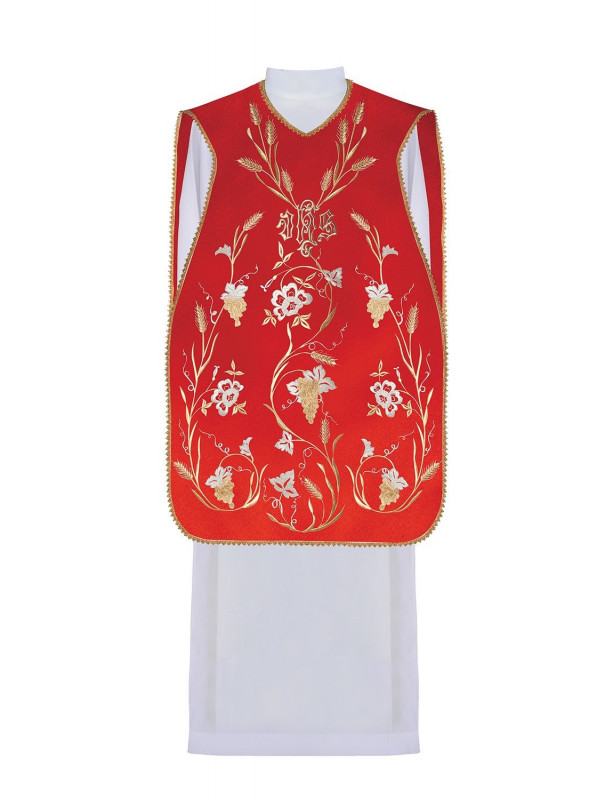 Roman chasuble embroidered Spikes - liturgical colors (43)