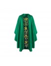 Gothic chasuble IHS georgette - liturgical colors (21)