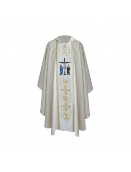 Embroidered chasuble - Crucifixion of the Lord Jesus