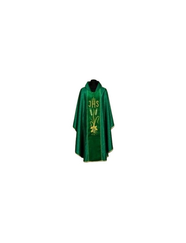 Chasuble richement brodée de damas (98A)