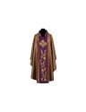 Chasuble richly embroidered purple and gold IHS (04A)