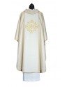 Eucharistic chasuble - ecru color