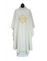 Embroidered chasuble - ecru color