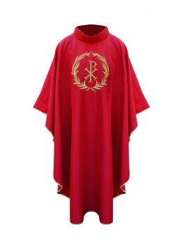 Chasuble with laurel wreath (red)