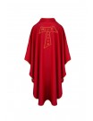 Franciscan chasuble with TAU cross - red