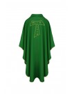 Franciscan Chasuble with Tau Cross Embroidery - Green