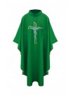Chasuble with cross - green
