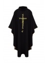 Chasuble cross of thorns - black