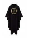 Chasuble with laurel wreath - black