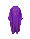 Franciscan chasuble with TAU cross - purple