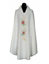 Chasuble embroidered roses