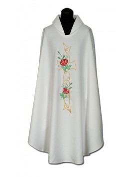 Chasuble embroidered roses