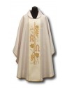 Damask chasuble, Alpha Omega embroidered belt